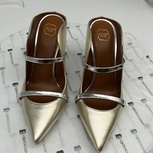 Malone Souliers Champagne Mules